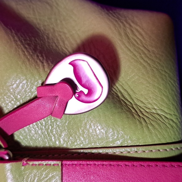 vintage Dooney & Bourke leather "Wicked" 💚shoulder Bag ST. PATRICKS DAY READY🍀 - Picture 5 of 16